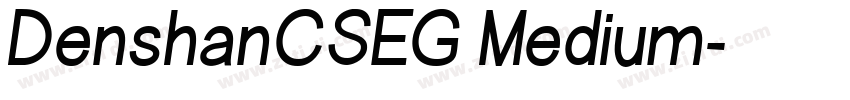 DenshanCSEG Medium字体转换